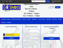 Tablet Screenshot of carsparesltd.com